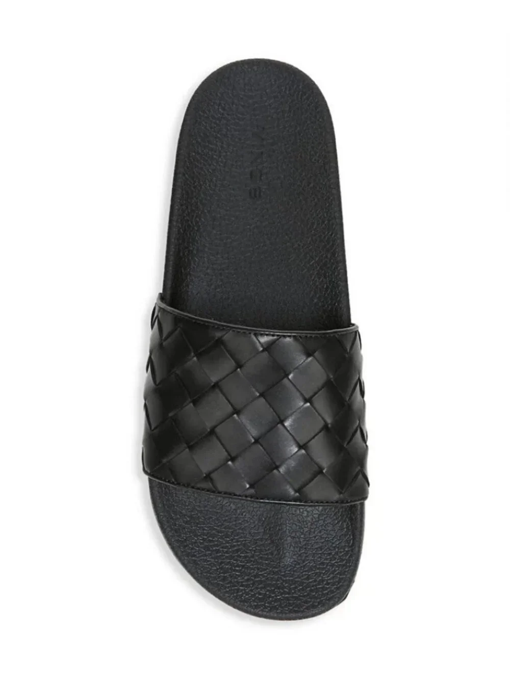 VINCE sz 11 Mens Leather Watley Calfskin Leather Sports fashion Slides Black LE